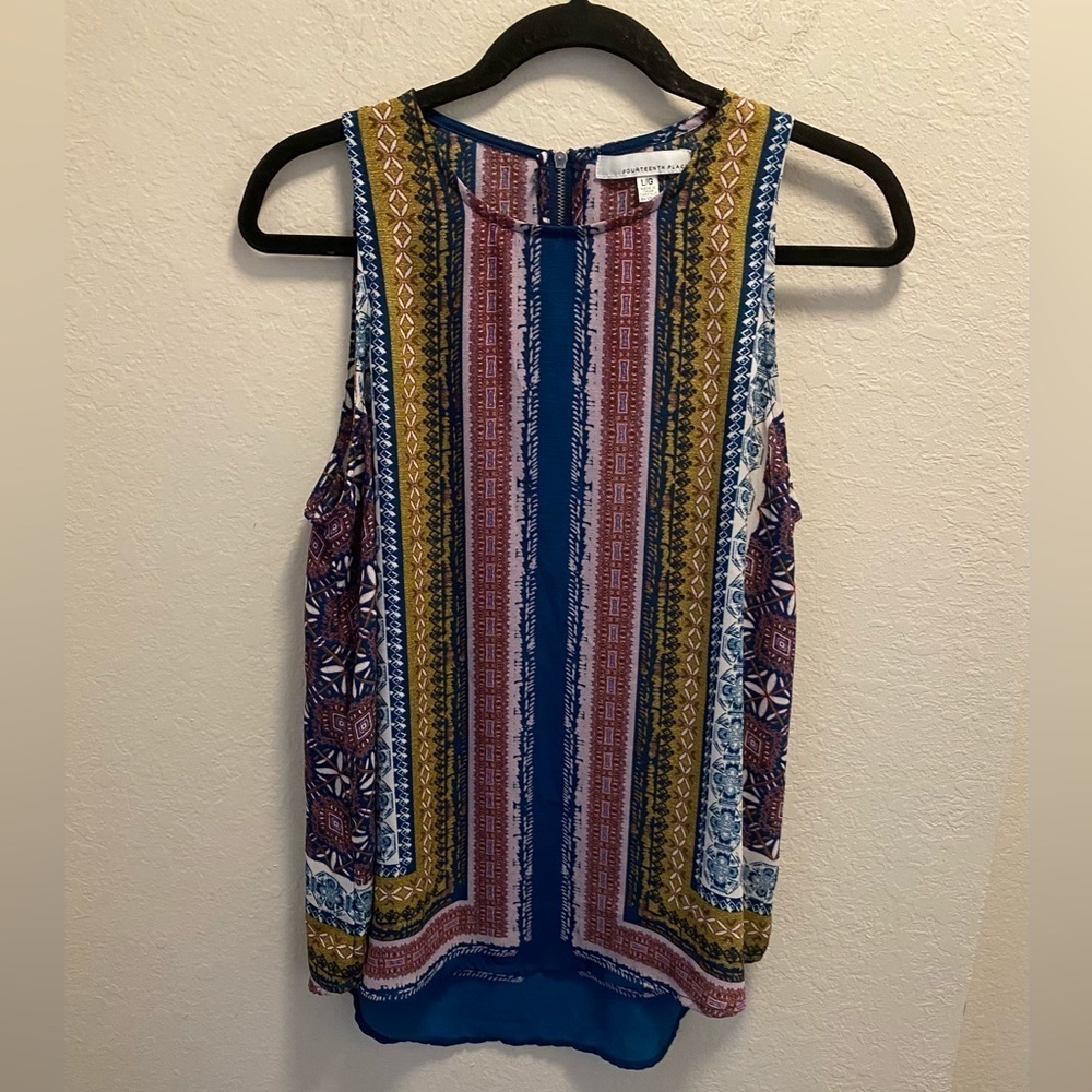 Fourteenth Place Aztec Boho Style Blouse